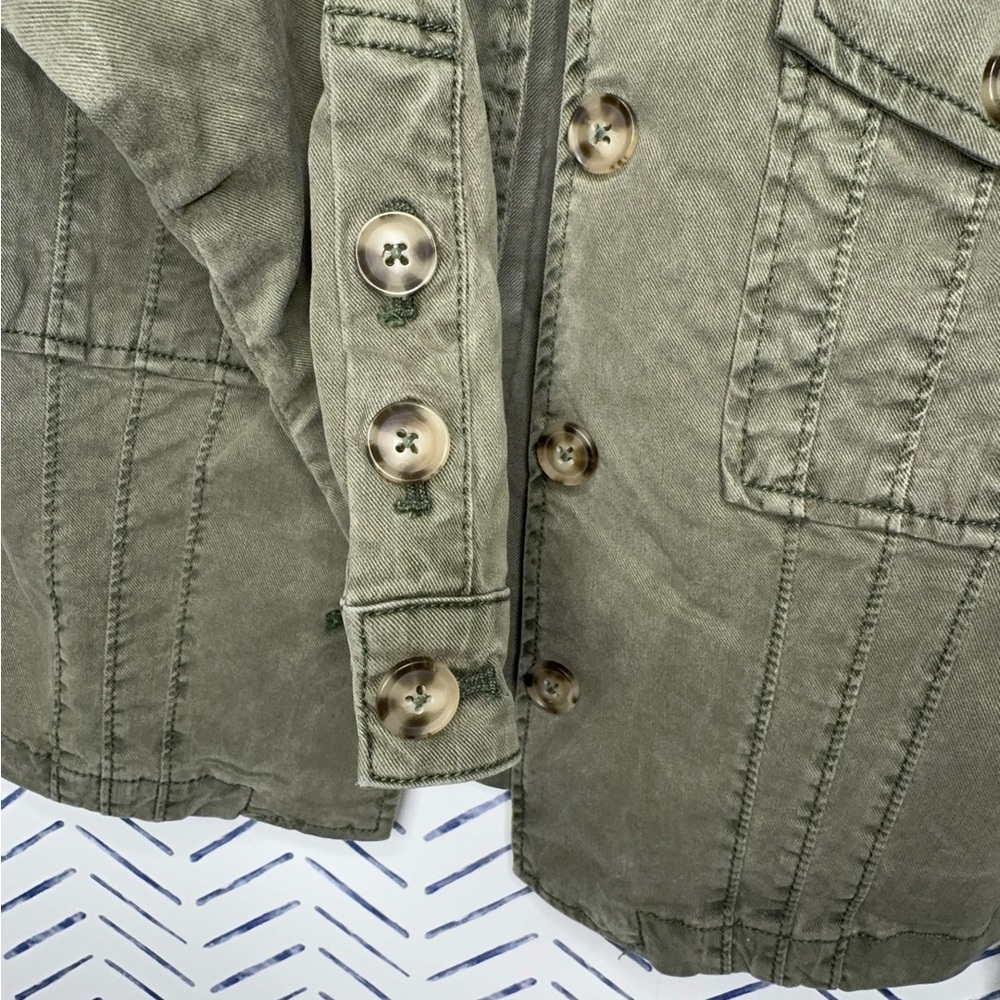 PAIGE Pacey Jacket Military Jacket Size Small Olive Green - Picture 6 of 14